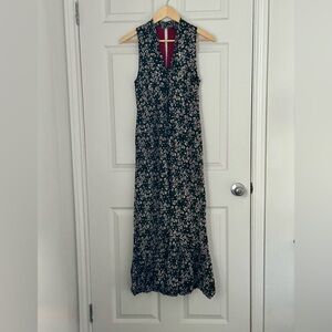 Maeve by Anthropologie Black Floral Jumpsuit